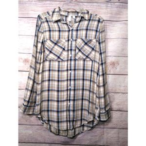 BP long sleeve extra soft flannel plaid shirt